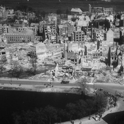 Bild des zerstörten Kiels 1945. Quelle: Stadtarchiv Kiel