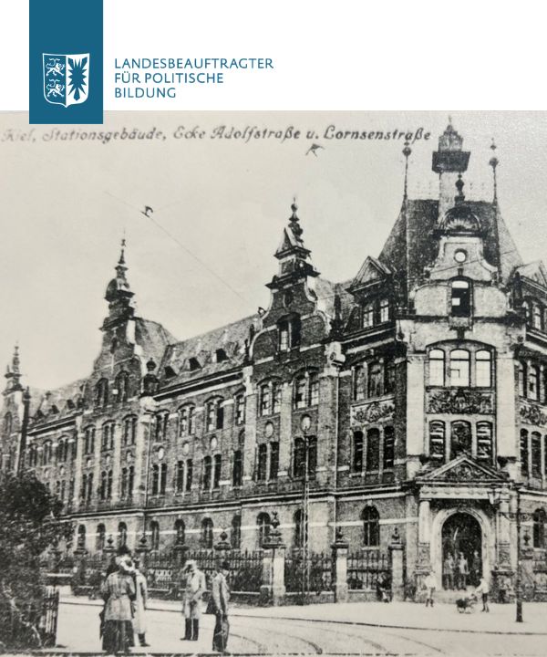 Historische Abbildung des Finanzamtes Kiel. Quelle: Zoll- und Steuergeschichte SH -Bildband 1972