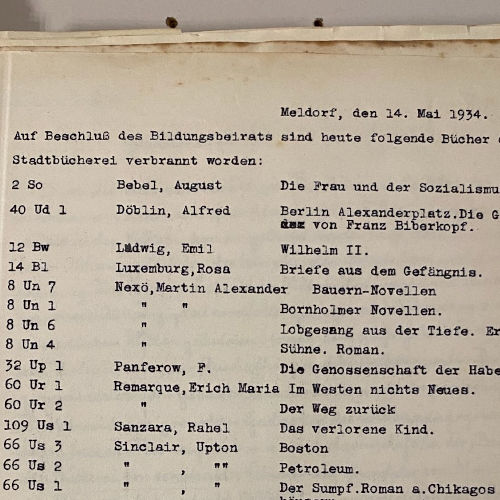 Buchverbrennung der Nationalsozialisten