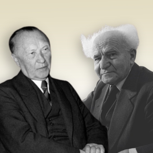 Foto von Konrad Adenauer und Ben Gurion