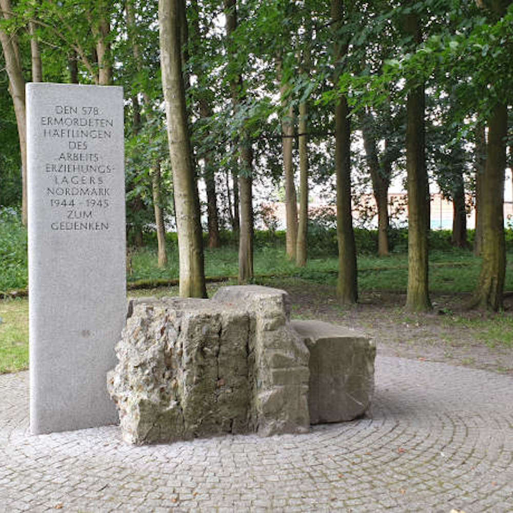 Gedenkstelle am "Arbeitserziehungslager Nordmark"